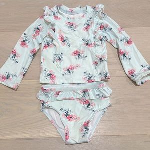 Janie and Jack long sleeve swimsuit/ rashguard